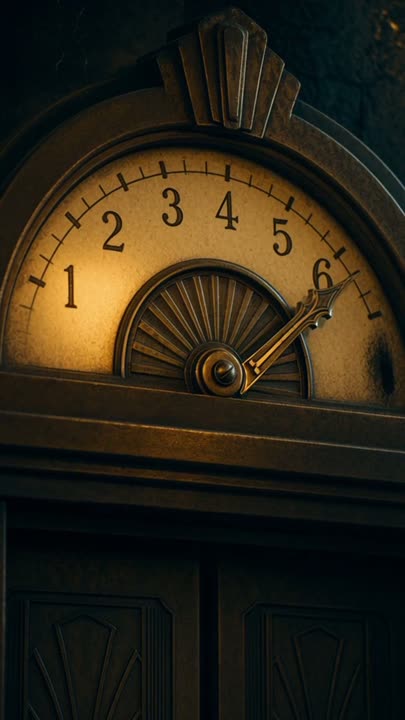 Shot 09, round two — the dial needle crosses the six