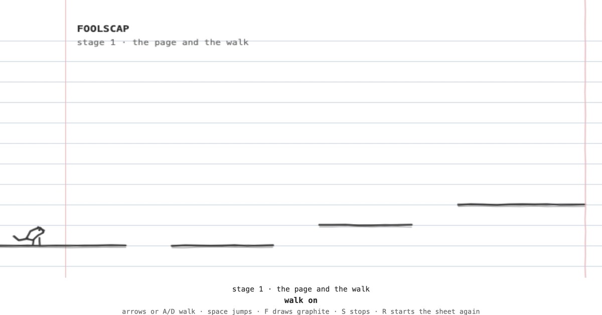 WS-001 — FOOLSCAP print, door rendition